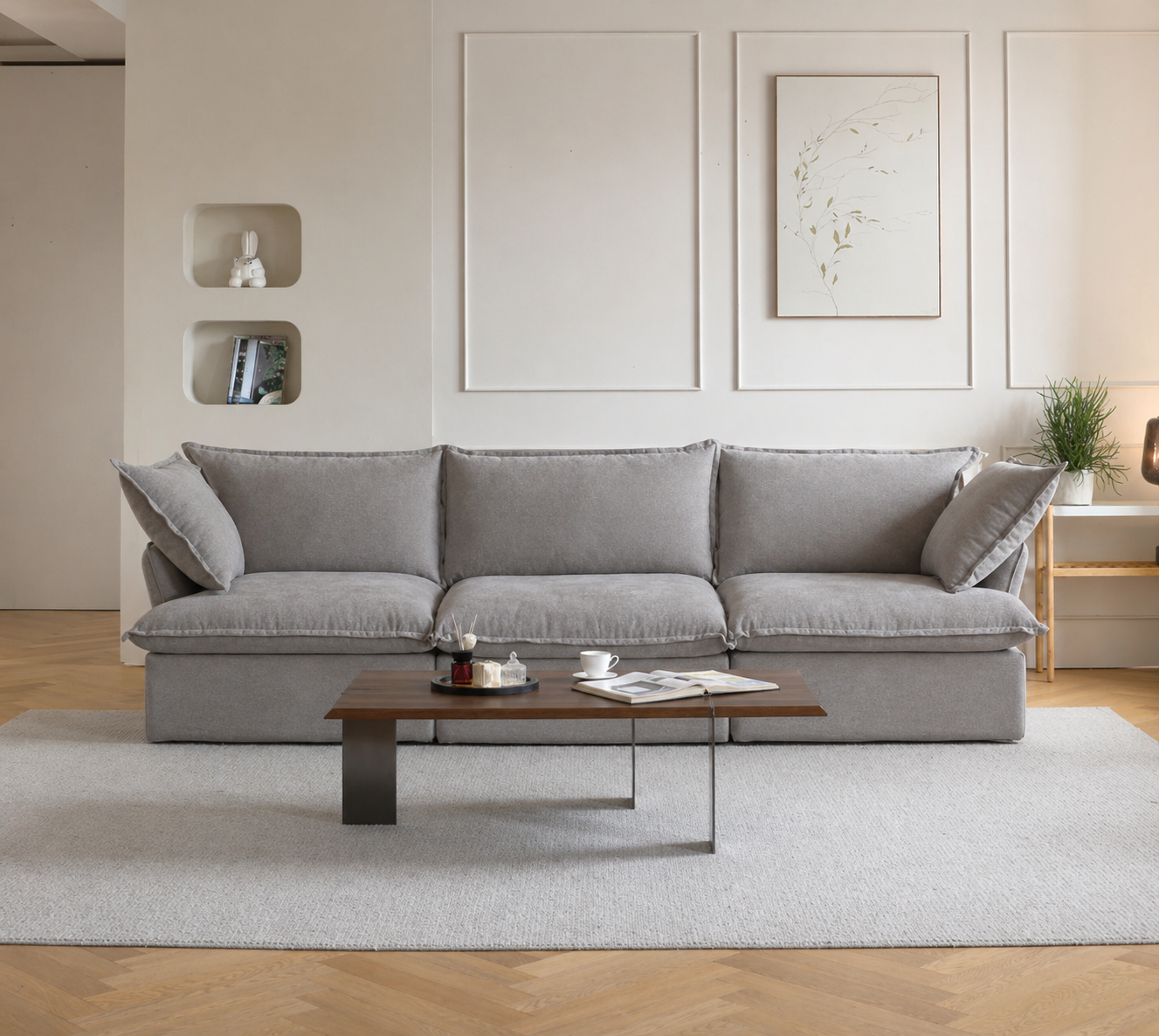 Dream Dark Gray Cloud 3 Seater