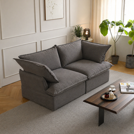 Dream Dark Gray Cloud Love Seat