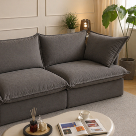 Dream Dark Gray Cloud Love Seat