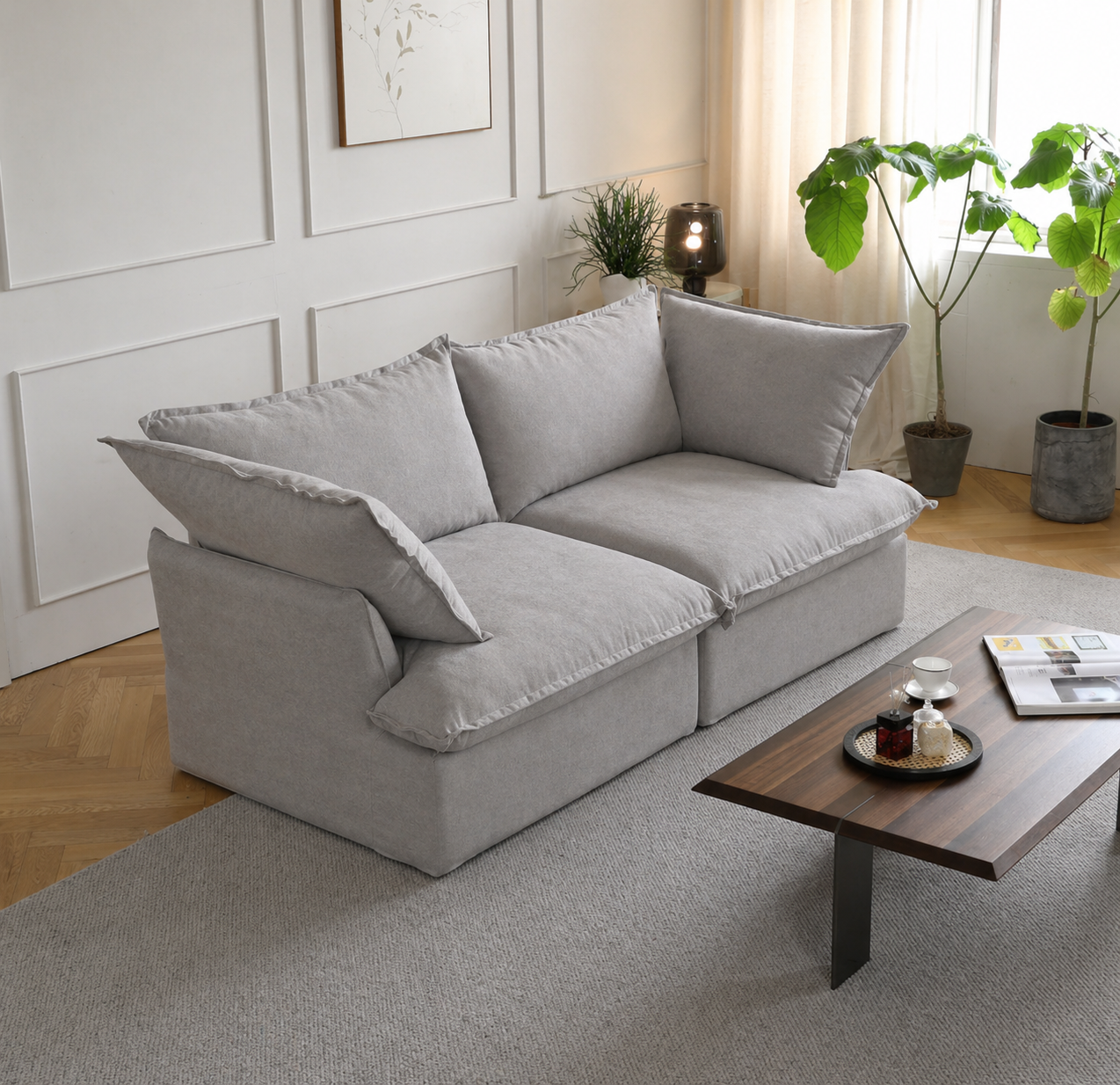 Dream Light Gray Love Seat