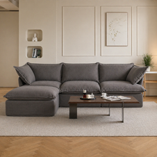 Dream Beige Cloud 3 Seater + Ottoman