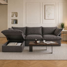 Dream Dark Gray Cloud 3 Seater + Ottoman
