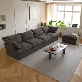 Dream Dark Gray Cloud 4 Seater + Ottoman