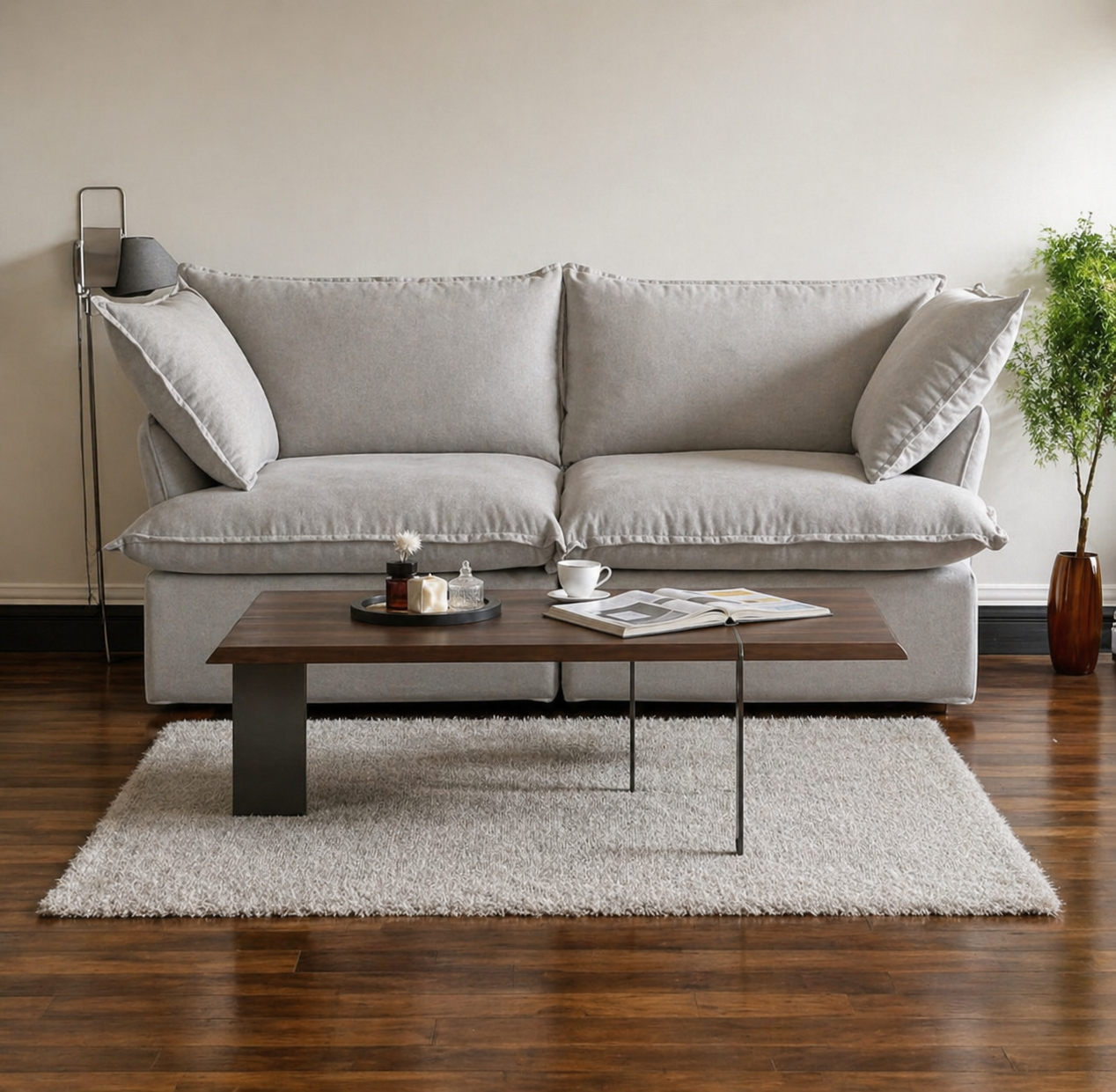 Dream Light Gray Love Seat