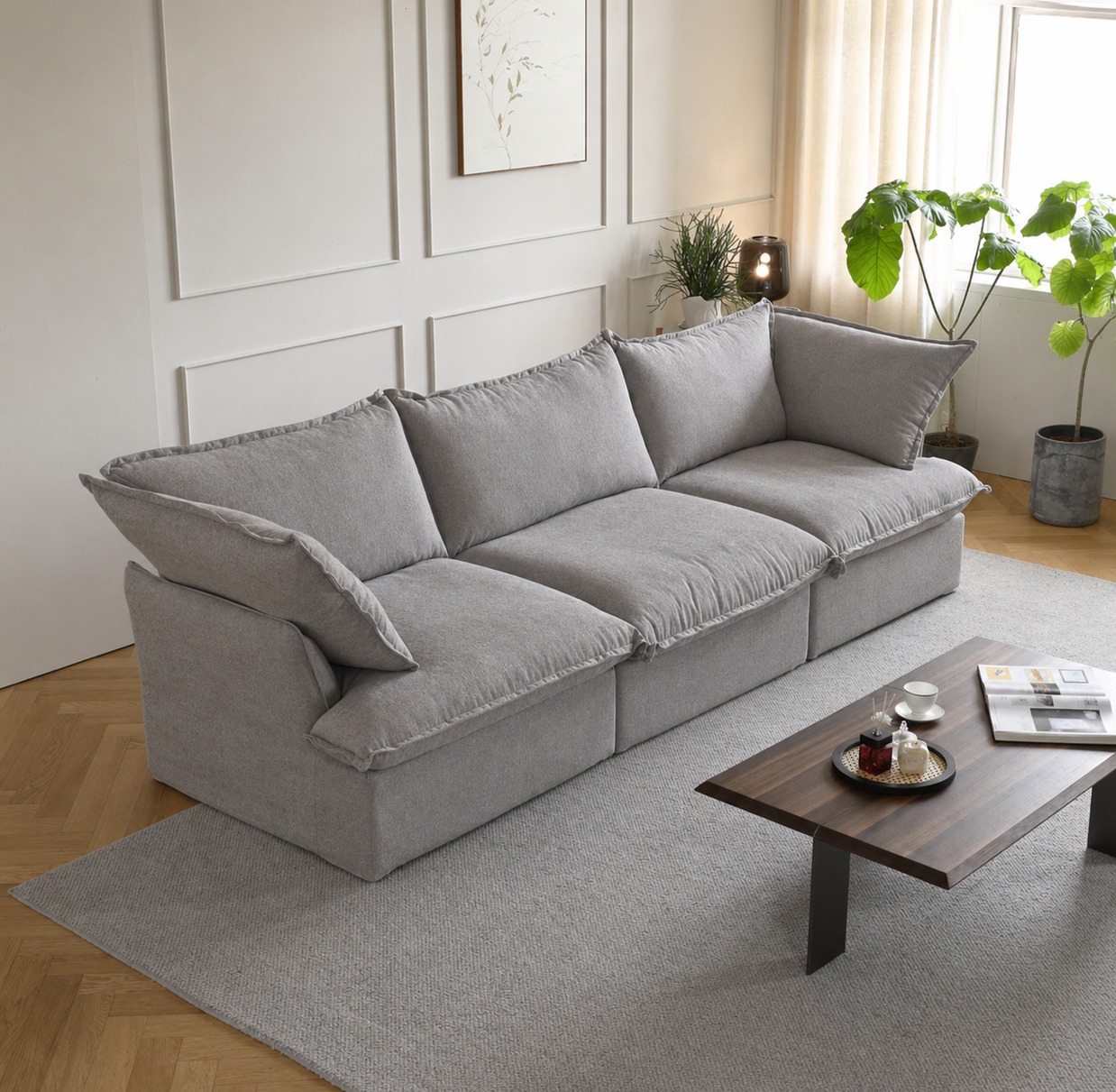 Dream Light Gray 3 seater