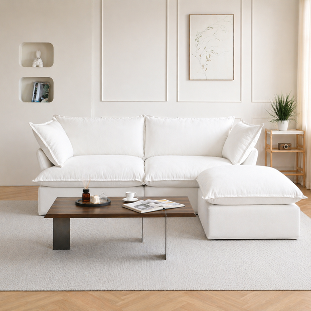 Dream Dark Gray Love Seat + Ottoman