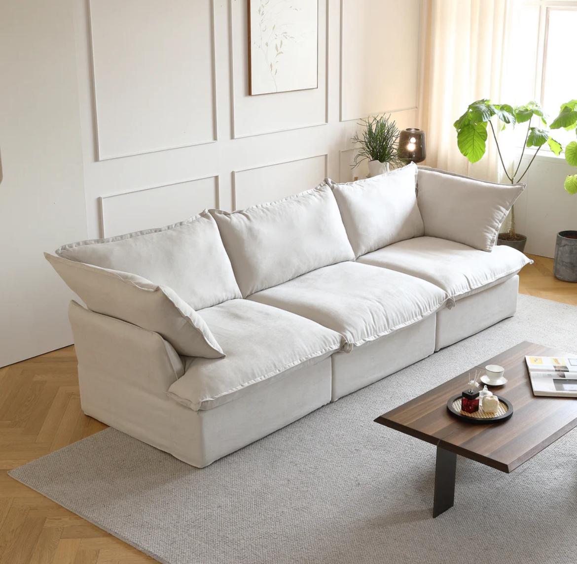 Dream Beige Cloud 3 Seater