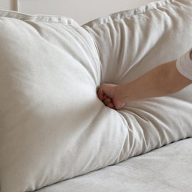 Dream Beige Cloud 4 Seater + Two Ottoman