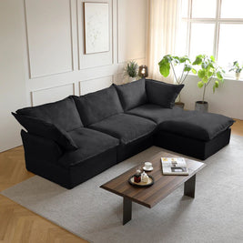 Dream Dark Gray Cloud 3 Seater + Ottoman