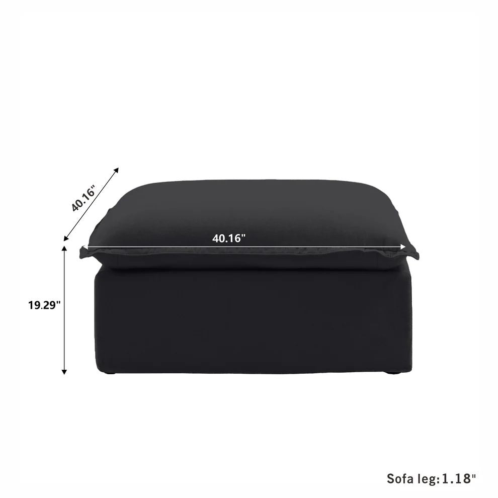 Dream Dark Gray Cloud 4 Seater + Ottoman