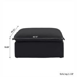 Dream Dark Gray Cloud 4 Seater + Ottoman