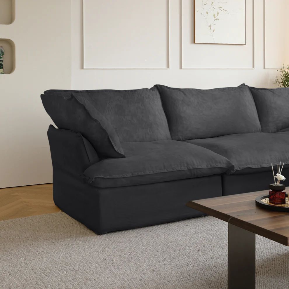 Dream Dark Gray Cloud 4 Seater + Ottoman