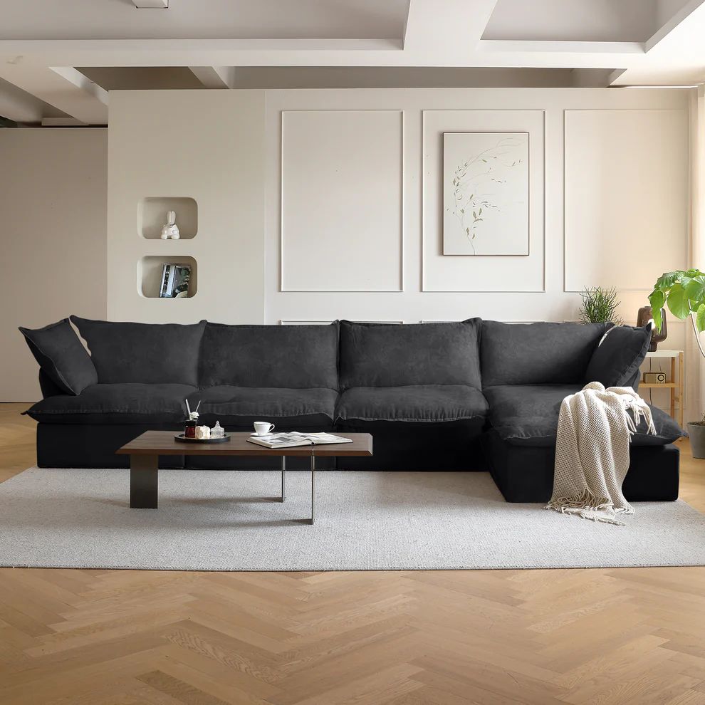 Dream Dark Gray Cloud 4 Seater + Ottoman