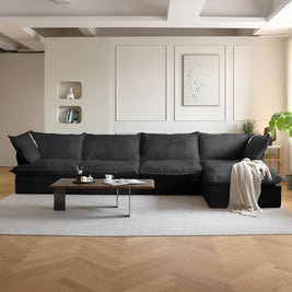 Dream Dark Gray Cloud 4 Seater + Ottoman