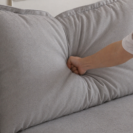 Dream Light Gray Cloud 4 seater + two ottomans