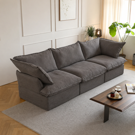 Dream Dark Gray Cloud 3 Seater