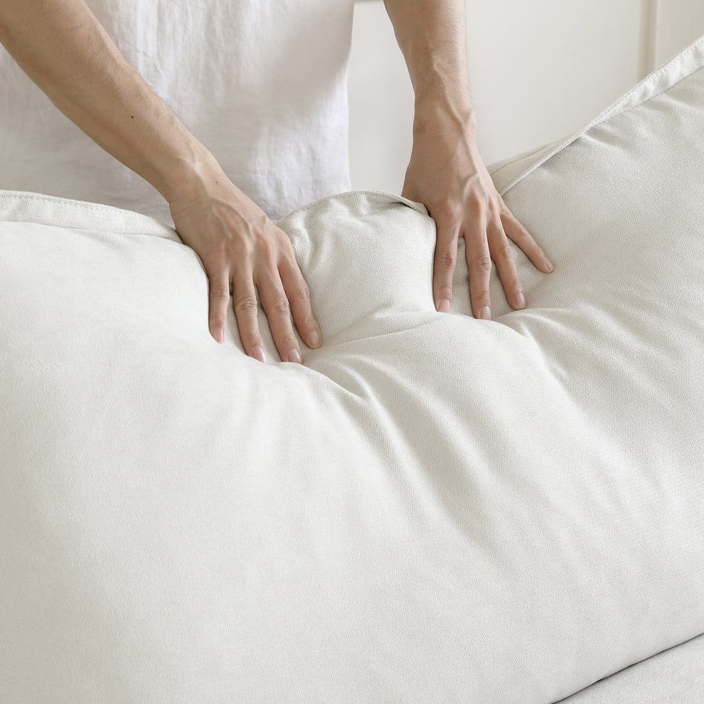 Dream White Cloud 3 Seater + Ottoman